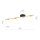 Plafonnier 80 cm de long Sphère Abats Verre Métal