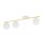 Lampe de plafond blanc or 80 cm verre métal décoratif