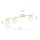 Lampe de plafond blanc or 80 cm verre métal décoratif