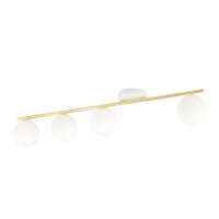 Plafonnier élégant blanc or 100 cm de long...