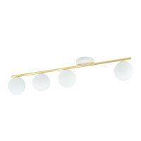 Plafonnier élégant blanc or 100 cm de long...