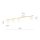 Plafonnier élégant blanc or 100 cm de long BEPPE