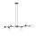 Lampe à suspendre réglable verre métal 140 cm de large grande