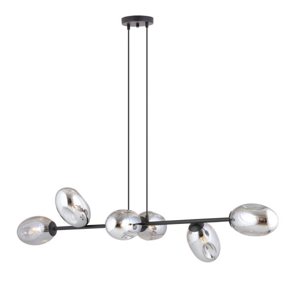 Lampe à suspendre verre fumé réglable 120 cm de long
