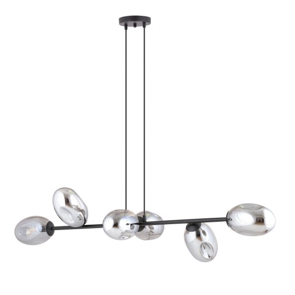 Lampe à suspendre verre fumé réglable 120 cm de long