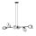 Lampe à suspendre verre fumé réglable 120 cm de long