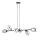 Lampe à suspendre verre fumé réglable 120 cm de long