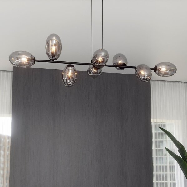 Grande lampe à suspendre 140 cm de long réglable en hauteur E14