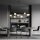 Lampe à suspendre longue 140 cm 8x E14 verre métal décoratif