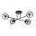 Plafonnier Boule Abat-jour 4x E14 Gris Noir