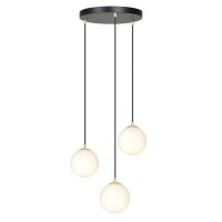 Suspension réglable noir blanc or E14 Table de...