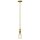 Plafonnier ROMINA laiton &Oslash;12cm &agrave; raccourcir Lampe