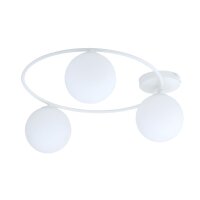 Plafonnier Blanc H : 20 cm Ø 47 cm 3-flamme