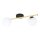 Plafonnier noir blanc or à faible éblouissement 55 cm de long E14