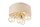 Plafonnier tissu m&eacute;tal rond &Oslash; 35 cm naturel or 4x E27