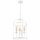 Lampe à suspendre métal blanc Ø 35,5 cm 3-flamme E27 Rustique