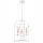 Lampe à suspendre métal blanc Ø 35,5 cm 3-flamme E27 Rustique