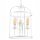 Lampe à suspendre métal blanc Ø 35,5 cm 3-flamme E27 Rustique