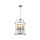 Lampe &agrave; suspendre m&eacute;tal argent&eacute; &Oslash; 35,5 cm 5-flamme E27 Rustique