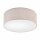 Plafonnier rond tissu anti-éblouissement E27 Ø 35 cm plat WALTER