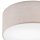 Plafonnier rond tissu anti-éblouissement E27 Ø 35 cm plat WALTER