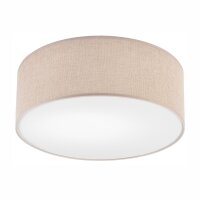 Plafonnier Tissu dor&eacute; rond &Oslash; 35 cm E27...