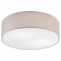 Plafonnier rond Ø 45 cm pour 2x E27 Tissu...
