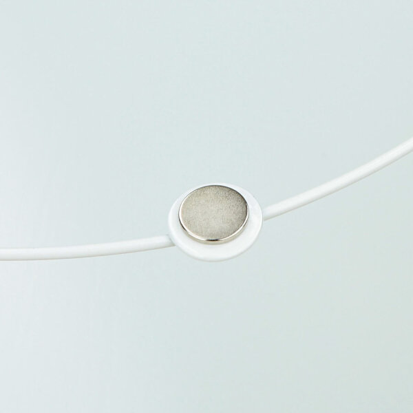 Plafonnier tissu Ø 45 cm rond plat faible éblouissement 2x E27