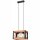 Lampe à suspendre Bois Métal Rustique L : 33 cm réglable en hauteur