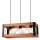 Suspension Rustique L : 53 cm réglable en hauteur Bois Métal