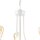 Lustre blanc 3 flammes E27 Ø 42 cm Métal Rustique