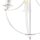 Lustre blanc 3 flammes E27 Ø 42 cm Métal Rustique