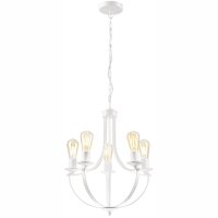 Lustre Rustique Blanc Métal Ø 45 cm...