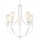 Lustre Rustique Blanc Métal Ø 45 cm 5-flamme E27