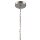 Lustre métal argenté 5 flammes E27 Ø 45 cm Rustique