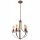 Lustre Rustique Métal Ø 45 cm 5-flamme E27 Marron