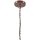 Lustre Rustique Métal Ø 45 cm 5-flamme E27 Marron