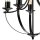 Lustre Métal Noir Ø 45 cm 3-flammes E27 Rustique