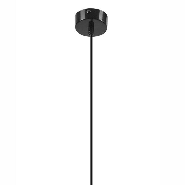 Lampe à suspendre métal noir or Ø 20 cm E27 réglable en hauteur