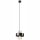 Lampe à suspendre métal noir or Ø 20 cm E27 réglable en hauteur