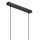 Suspension Noir Or L : 40 cm Métal 2 flammes E27