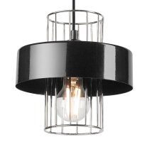 Lampe à suspendre métal noir chrome...