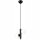 Lampe à suspendre métal verre noir blanc 2x E27 Abat-jour sphérique
