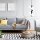 Lampe à suspendre verre métal noir blanc 6 flammes E27 Moderne