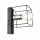 Applique noire chromée cube métal fil pour E27 L : 13 cm