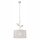 Lampe à suspendre Tissu Métal argenté E27 Ø 35 cm Campagne