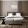 Lampe à suspendre Tissu Métal argenté E27 Ø 35 cm Campagne