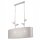 Suspension Tissu Métal L : 89 cm E27 Argent Campagne