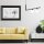Suspension noir blanc allongé verre métal 2x G9