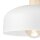 Plafonnier Blanc Métal Bois Ø 30 cm petit E27 Scandinave